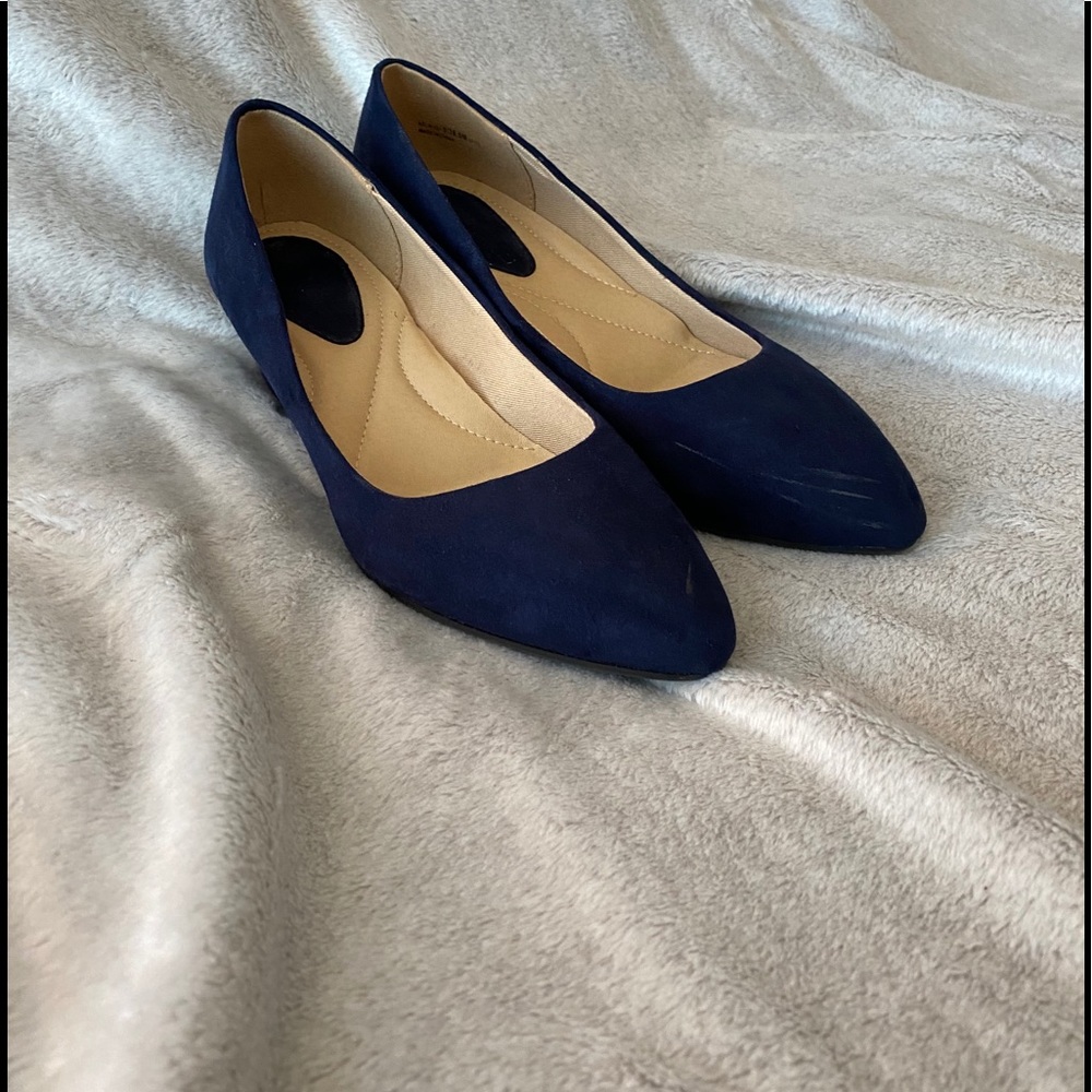 Suede Wedge Pump